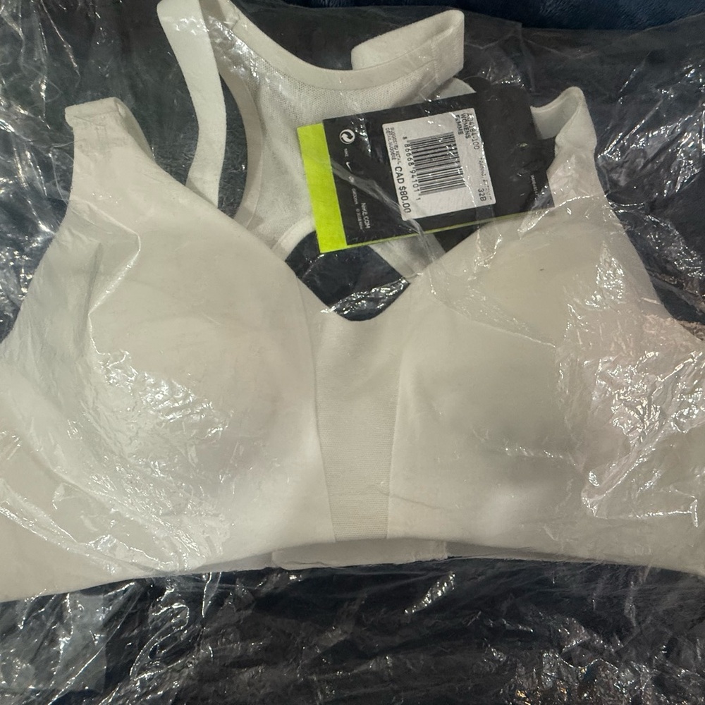 White Women's Sports Bra